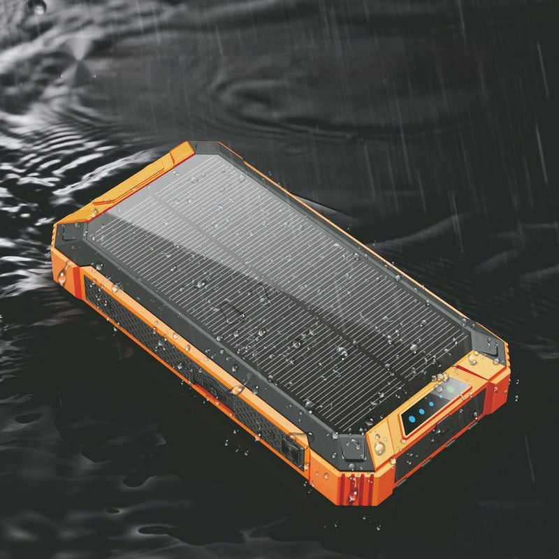 Wireless Solar Power Bank – 15W Fast Charging Portable Charger