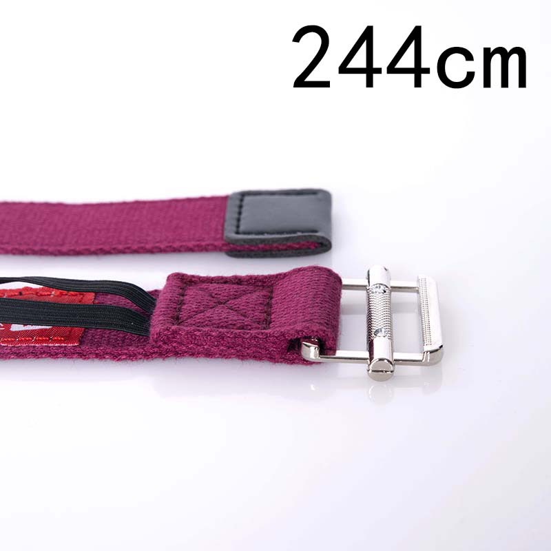 Cotton Yoga Stretch Strap – Adjustable Fitness Stretching Belt