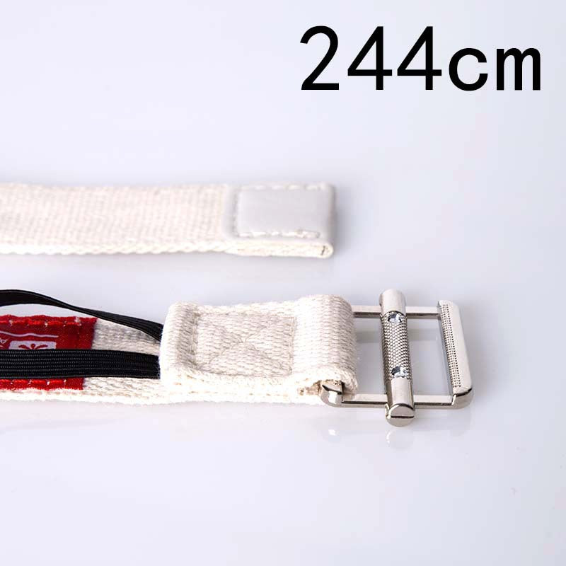 Cotton Yoga Stretch Strap – Adjustable Fitness Stretching Belt