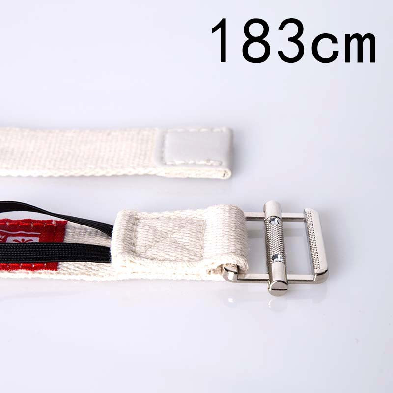 Cotton Yoga Stretch Strap – Adjustable Fitness Stretching Belt