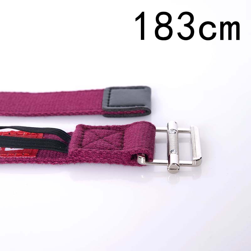 Cotton Yoga Stretch Strap – Adjustable Fitness Stretching Belt