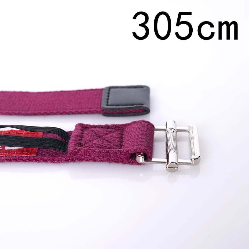 Cotton Yoga Stretch Strap – Adjustable Fitness Stretching Belt