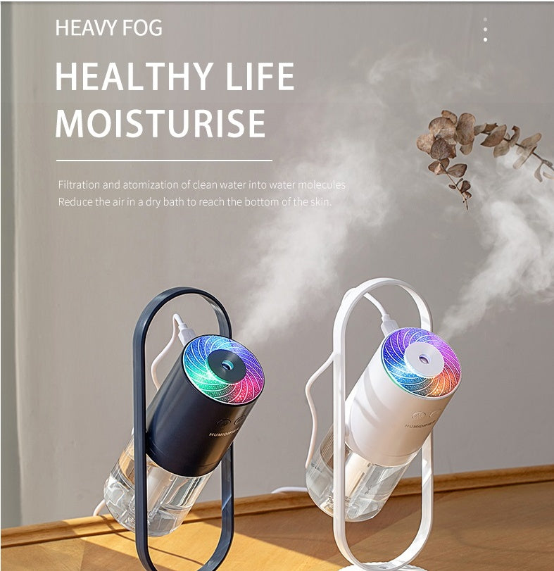 Mini USB Air Humidifier with Projection Light (200ml) – Relax, Refresh & Glow
