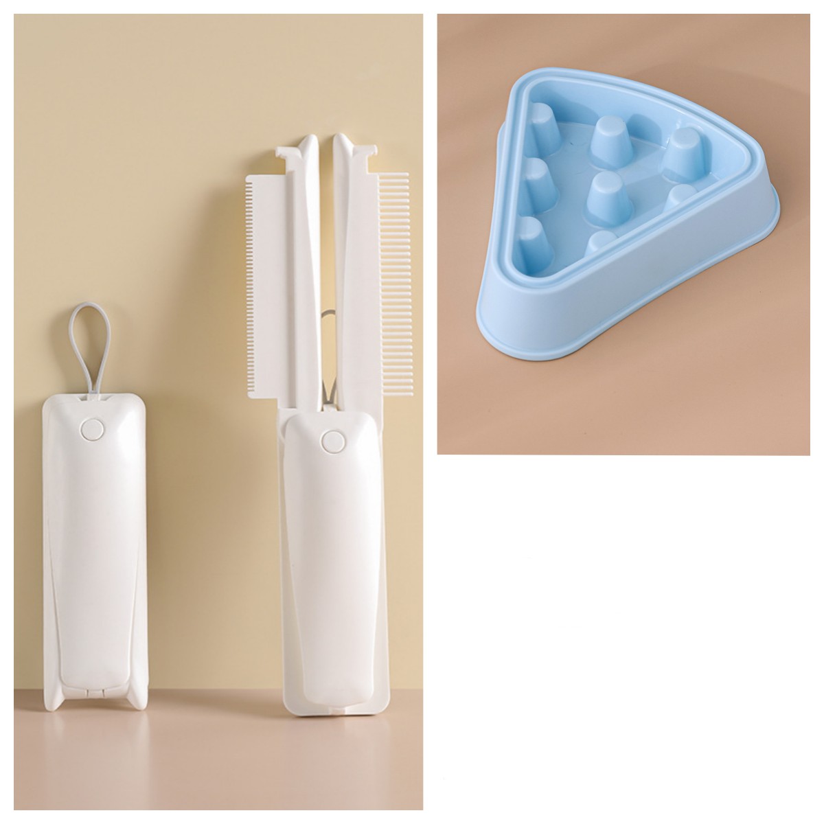 Self-Cleaning Pet Grooming Brush for Dogs & Cats – Gentle Hair Removal