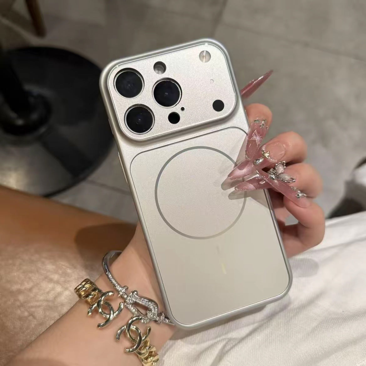 Magnetic Frosted Glass Phone Case for iPhone – Shockproof MagSafe Cover